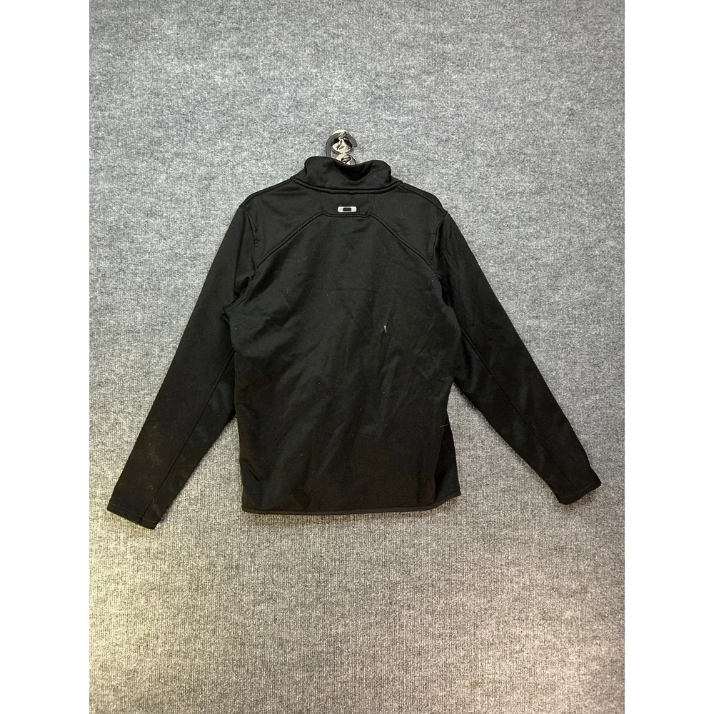 Oakley Full Zip Track Jacket Men's Black Pockets Athletic Gym & Training - Small